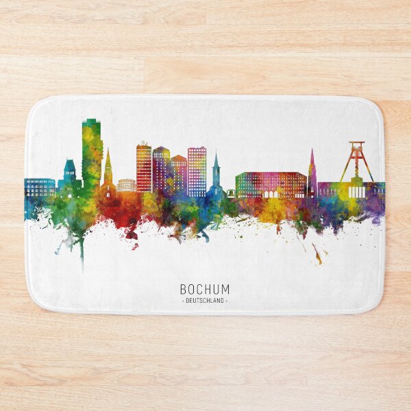 Item preview, Bochum Germany Skyline designed and sold by ArtPrints.