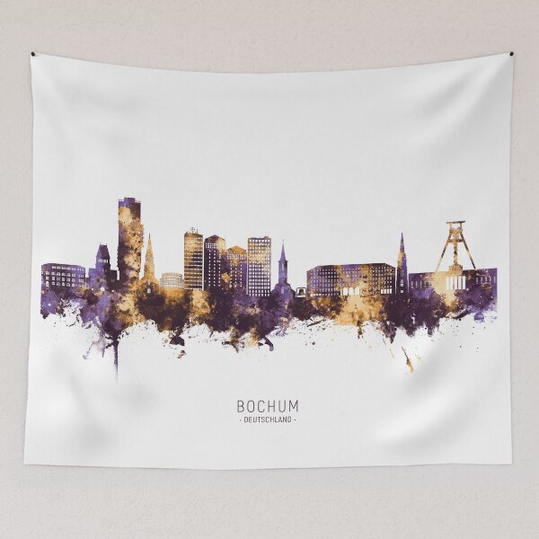 Item preview, Bochum Germany Skyline designed and sold by ArtPrints.
