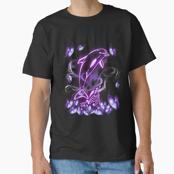 Item preview, Dolphin Magical Purple Butterfly Dolphin Lovers designed and sold by ErnestJButler.