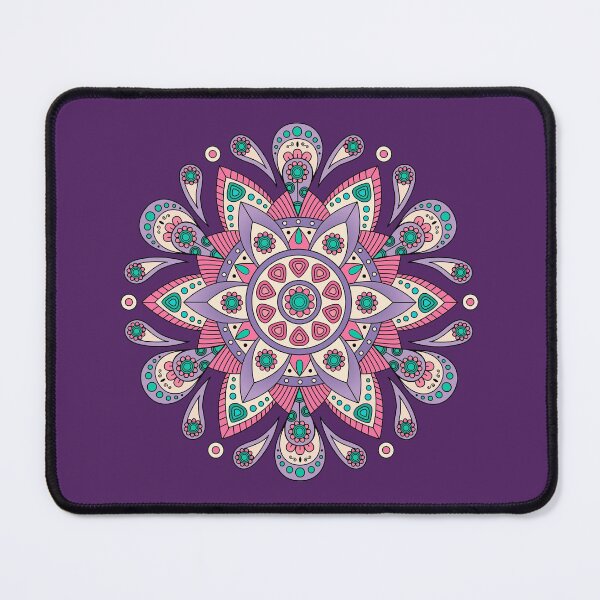 Item preview, Mandala Three, Purple Edition Zen Tangle Art Style of Mandala designed and sold by etoide.