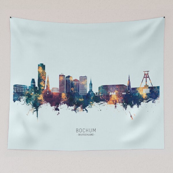 Item preview, Bochum Germany Skyline designed and sold by ArtPrints.