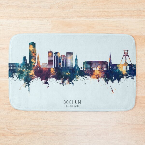 Item preview, Bochum Germany Skyline designed and sold by ArtPrints.