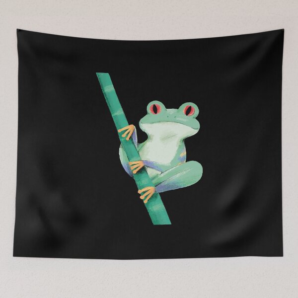 Item preview, funny and cute frog art  designed and sold by FreeMood.