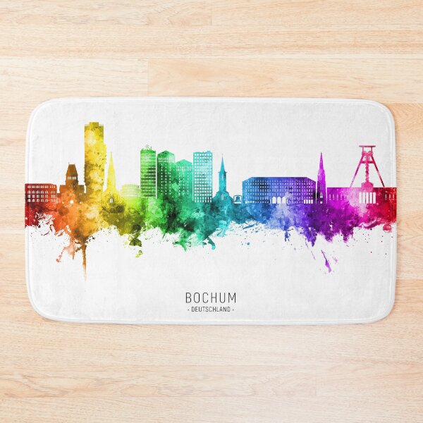 Item preview, Bochum Germany Skyline designed and sold by ArtPrints.