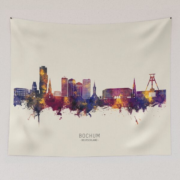 Item preview, Bochum Germany Skyline designed and sold by ArtPrints.