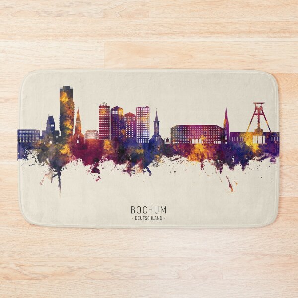 Item preview, Bochum Germany Skyline designed and sold by ArtPrints.