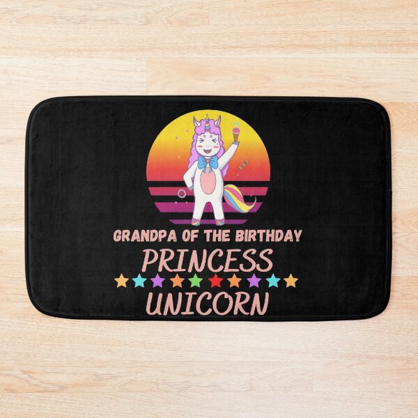 Item preview, Grandpa Of The Birthday Princess Unicorn designed and sold by Buzzbazaar.