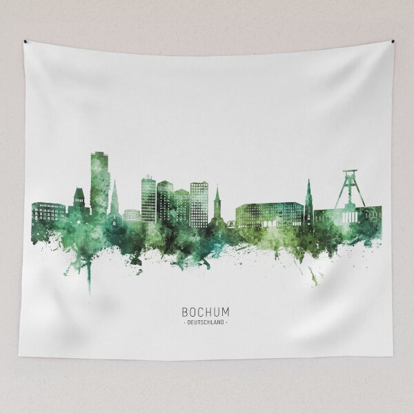 Item preview, Bochum Germany Skyline designed and sold by ArtPrints.