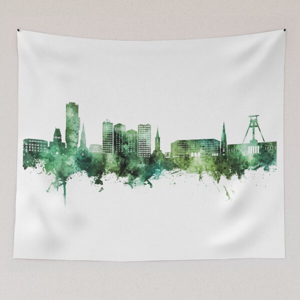 Item preview, Bochum Germany Skyline designed and sold by ArtPrints.