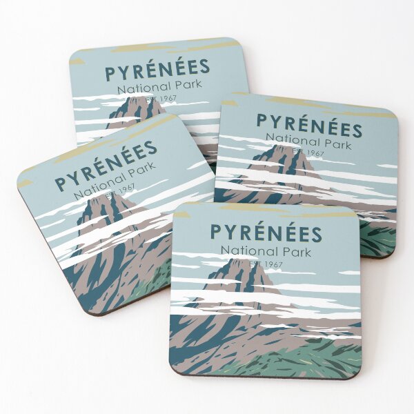 Item preview, Pyrenees National Park France Vintage designed and sold by KrisSidDesigns.