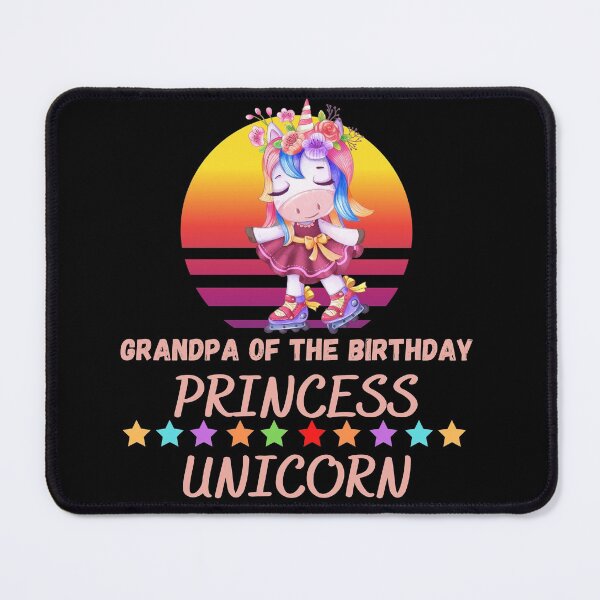 Item preview, Grandpa Of The Birthday Princess Unicorn designed and sold by Buzzbazaar.