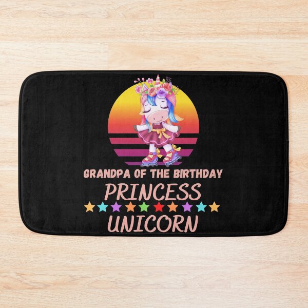 Item preview, Grandpa Of The Birthday Princess Unicorn designed and sold by Buzzbazaar.