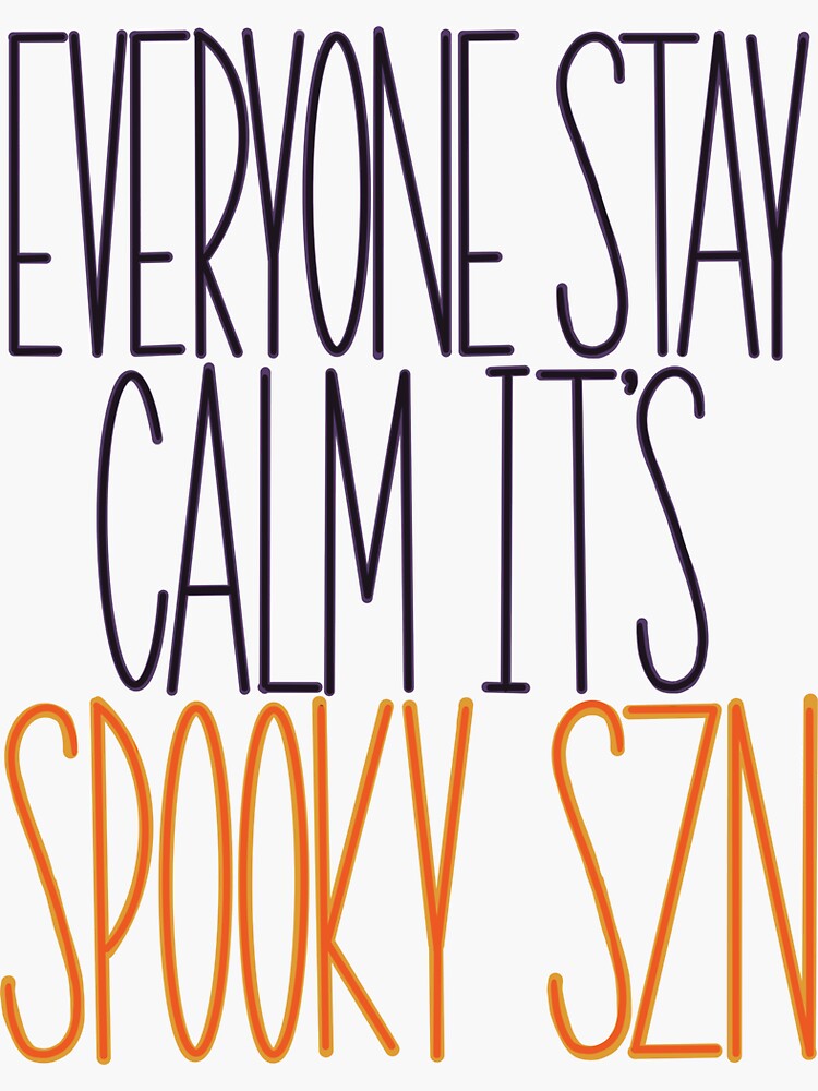 "Its Spooky Szn" Sticker By Alexahenry99 | Redbubble