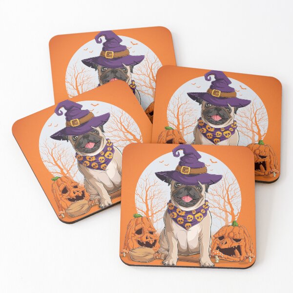 Item preview, Super Cute Halloween Witchy Pug designed and sold by pugmom4.