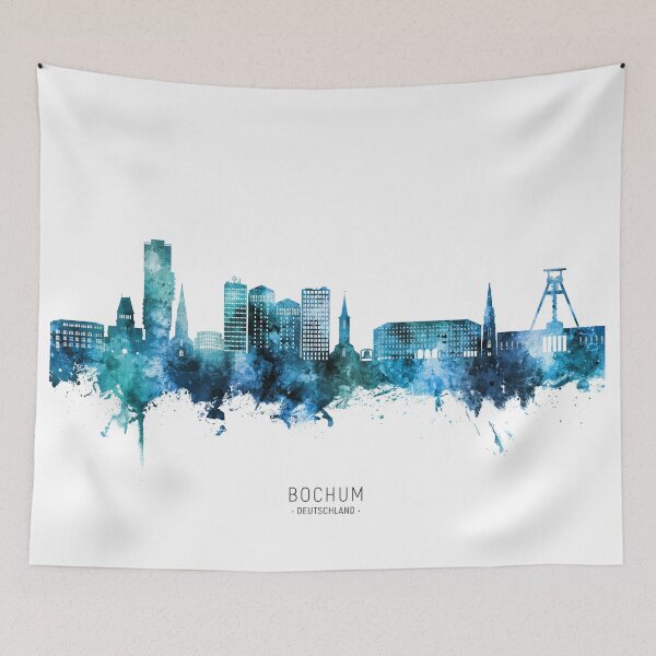 Item preview, Bochum Germany Skyline designed and sold by ArtPrints.