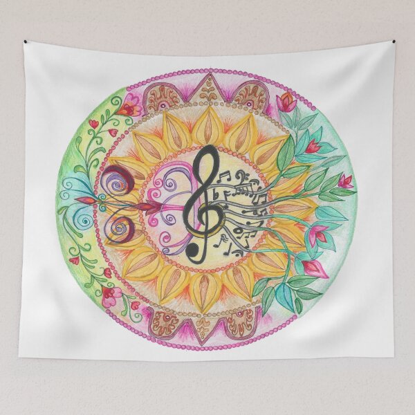 Item preview, Treble Clef Mandala designed and sold by CarlaBedia.