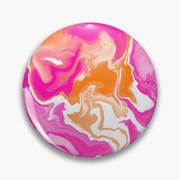 Item preview, Hot pink and orange marbled paint - groovy pattern designed and sold by thephoenixsoul.