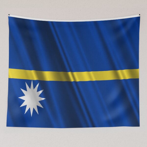 Item preview, Nauru Flag designed and sold by MrCsStores.