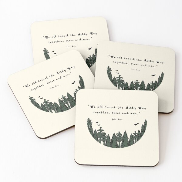 Item preview, John Muir's  travel quote designed and sold by SaraTug.