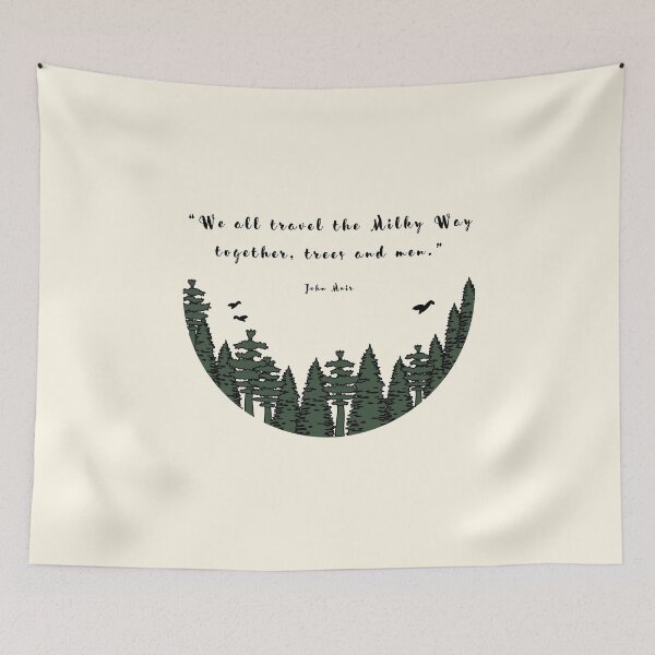 Item preview, John Muir's  travel quote designed and sold by SaraTug.