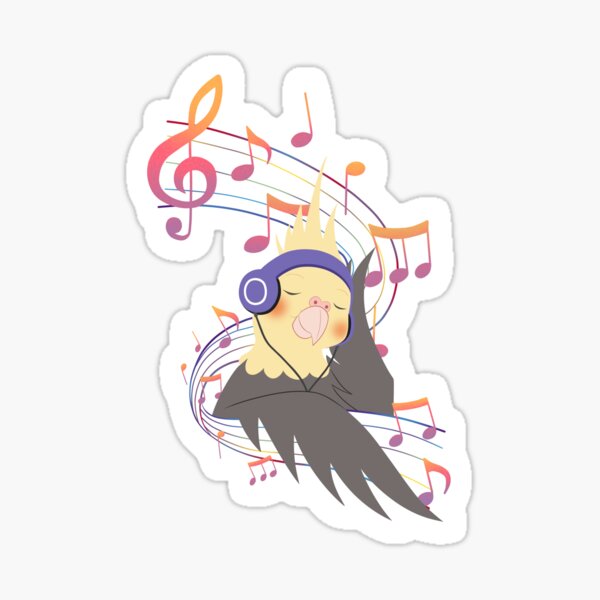 Musical Bird Sticker