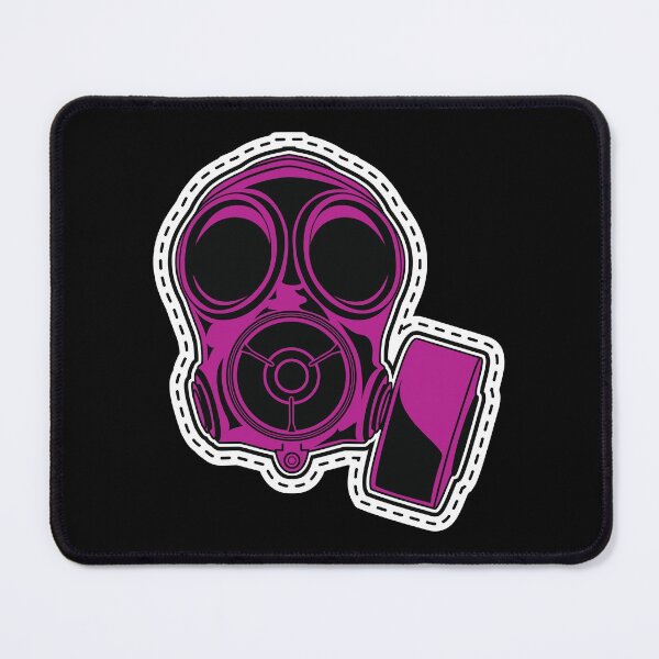 Item preview, Cut out and keep gas mask — pink designed and sold by Phil Tessier Too.