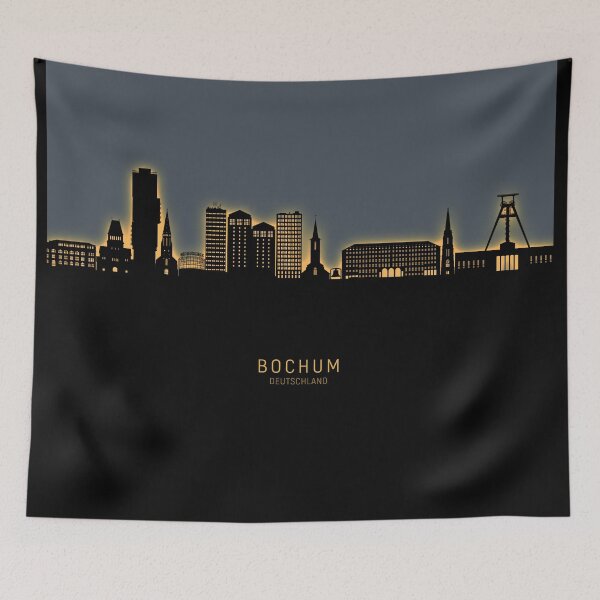 Item preview, Bochum Germany Skyline designed and sold by ArtPrints.