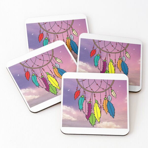 Item preview, Spiritual Colorful Dream Catcher Feather designed and sold by flofin.