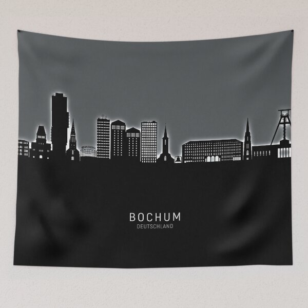 Item preview, Bochum Germany Skyline designed and sold by ArtPrints.