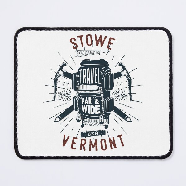 Item preview, Stowe Vermont Backpack Gear Retro designed and sold by KrisSidDesigns.