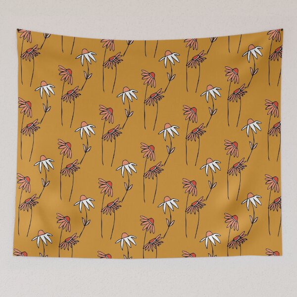 Item preview, Wild floral Mustard designed and sold by susycosta.