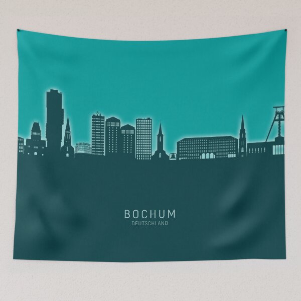 Item preview, Bochum Germany Skyline designed and sold by ArtPrints.