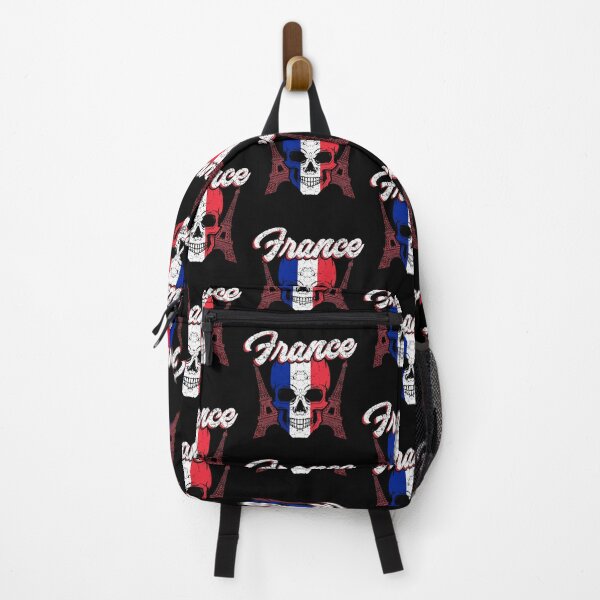 Item preview, France flag skull Eiffel Tower designed and sold by Mila1946.