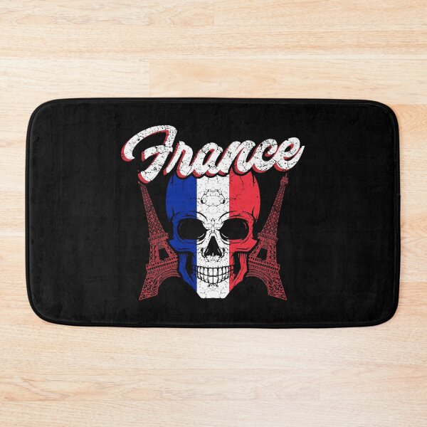 Item preview, France flag skull Eiffel Tower designed and sold by Mila1946.