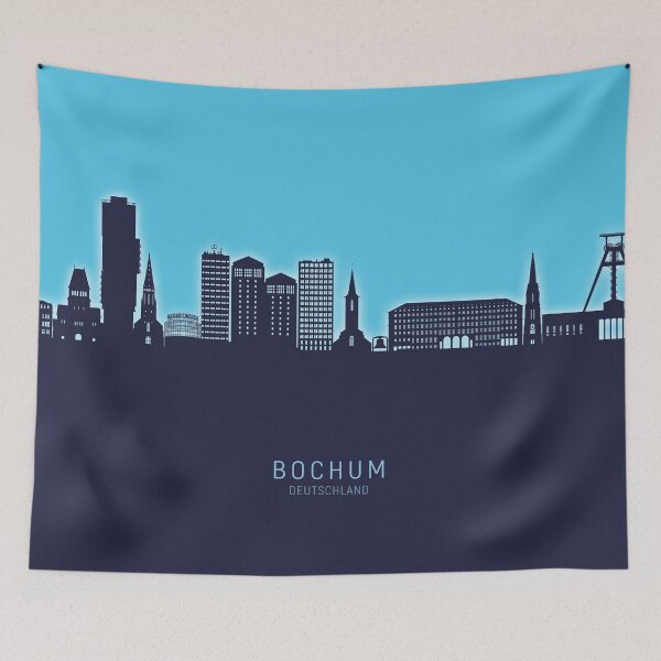 Item preview, Bochum Germany Skyline designed and sold by ArtPrints.