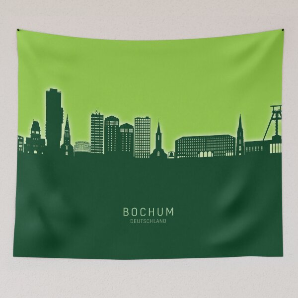 Item preview, Bochum Germany Skyline designed and sold by ArtPrints.