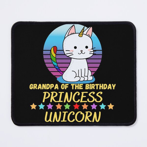 Item preview, Grandpa Of The Birthday Princess Unicorn designed and sold by Buzzbazaar.