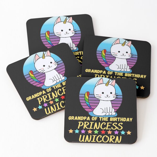 Item preview, Grandpa Of The Birthday Princess Unicorn designed and sold by Buzzbazaar.