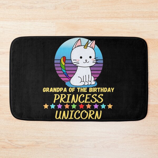 Item preview, Grandpa Of The Birthday Princess Unicorn designed and sold by Buzzbazaar.