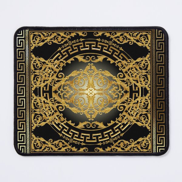Item preview, Greek Keys 3 Black Golden White Baroque Style designed and sold by Yiorgos Designs.