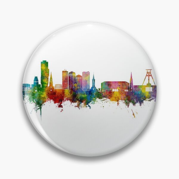 Item preview, Bochum Germany Skyline designed and sold by ArtPrints.