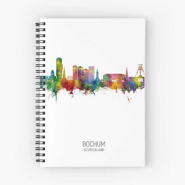 Artikelvorschau, Bochum Germany Skyline entworfen und verkauft von ArtPrints.