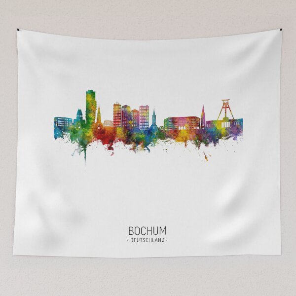 Item preview, Bochum Germany Skyline designed and sold by ArtPrints.