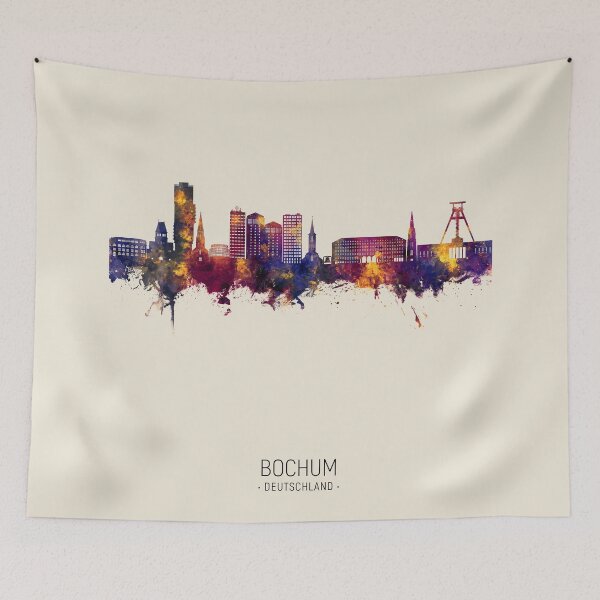 Item preview, Bochum Germany Skyline designed and sold by ArtPrints.