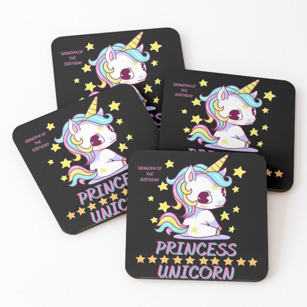 Item preview, Grandpa Of The Birthday Princess Unicorn designed and sold by Buzzbazaar.