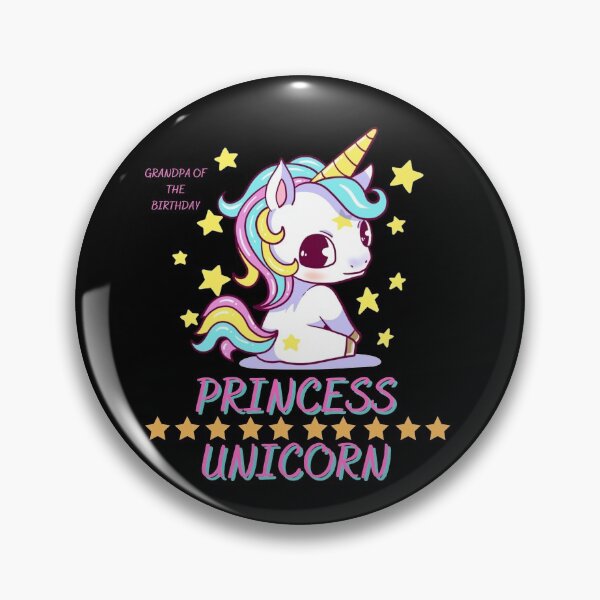 Item preview, Grandpa Of The Birthday Princess Unicorn designed and sold by Buzzbazaar.