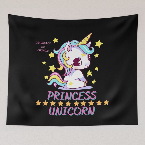 Item preview, Grandpa Of The Birthday Princess Unicorn designed and sold by Buzzbazaar.