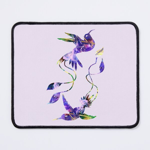 Item preview, Spirit world of magic purple dreams abstract hummingbirds  designed and sold by TitaCris.