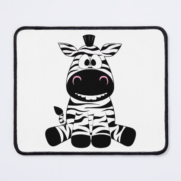 Item preview, Cute Animal Sticker, Friendly Grinning Zebra designed and sold by ThePicturesGuy.