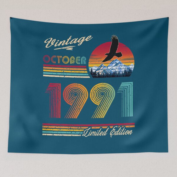 Item preview, October 1991 Birthday designed and sold by GreenSplash.